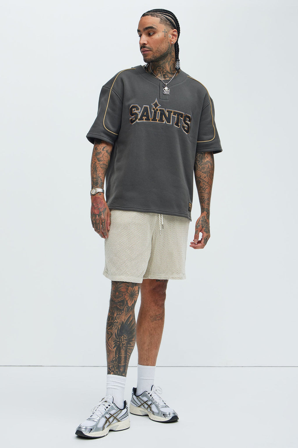 Saint Worldwide Short Sleeve Henley - Black - image 2