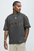 Saint Worldwide Short Sleeve Henley - Black - image 1