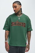 Saint Worldwide Short Sleeve Henley - Green - image 1