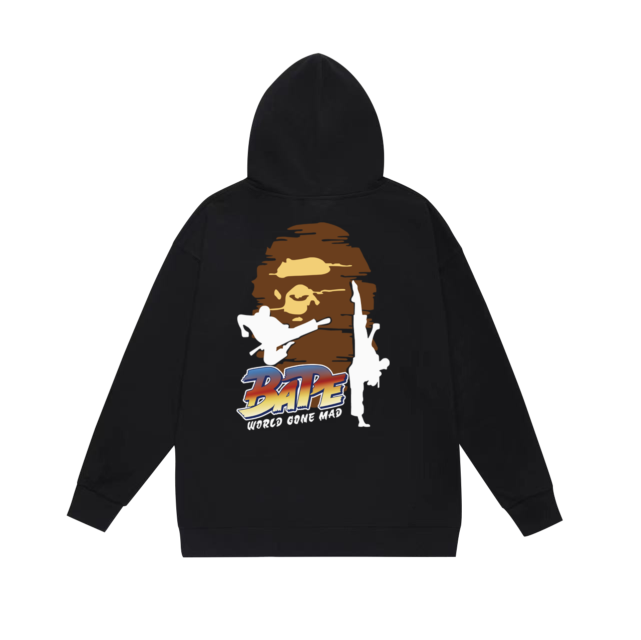 BAPE Shark Full-Zip Hoodie — Black / White / Grey