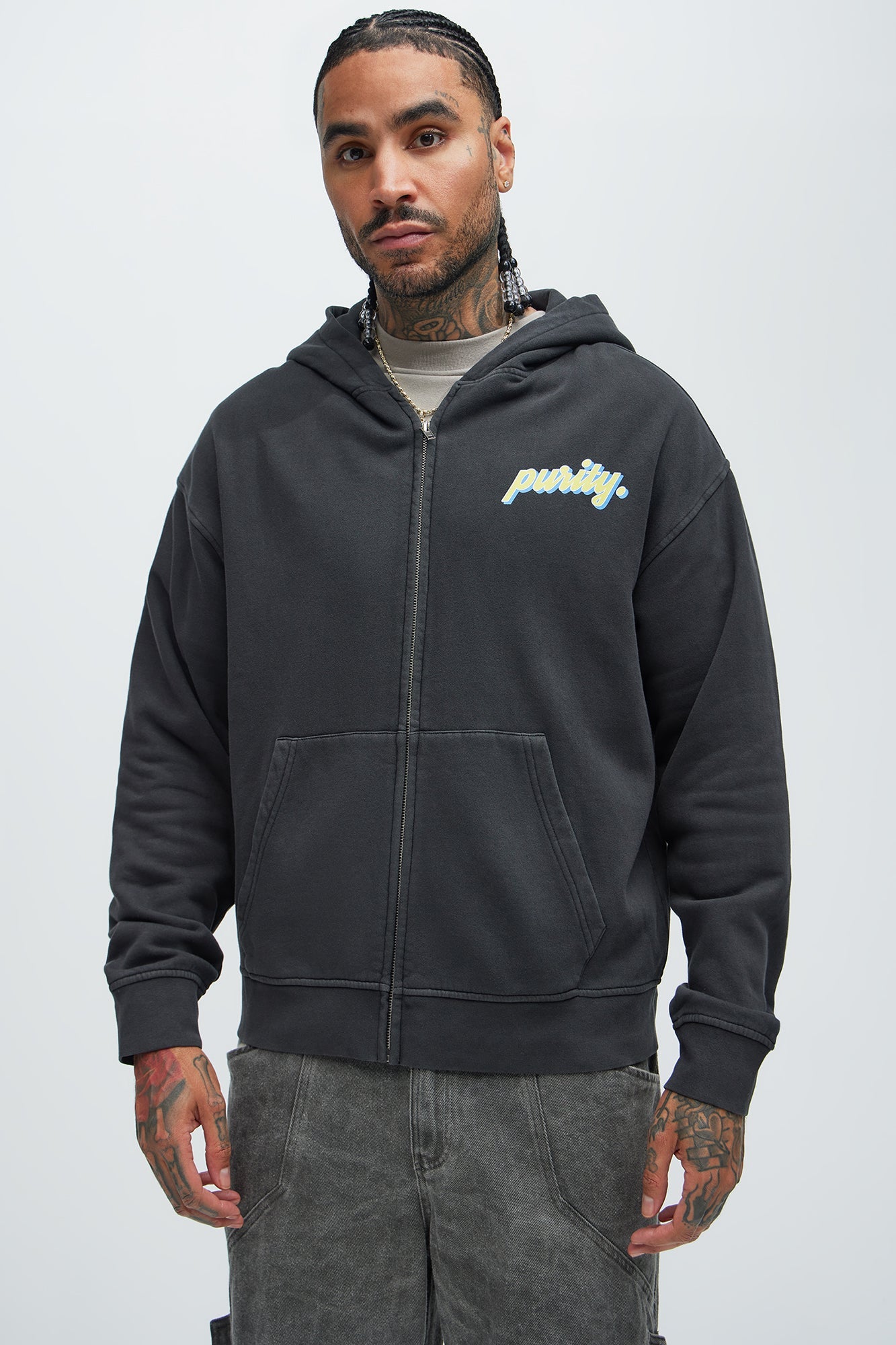 Purity Zip Up Hoodie - Black - image 1