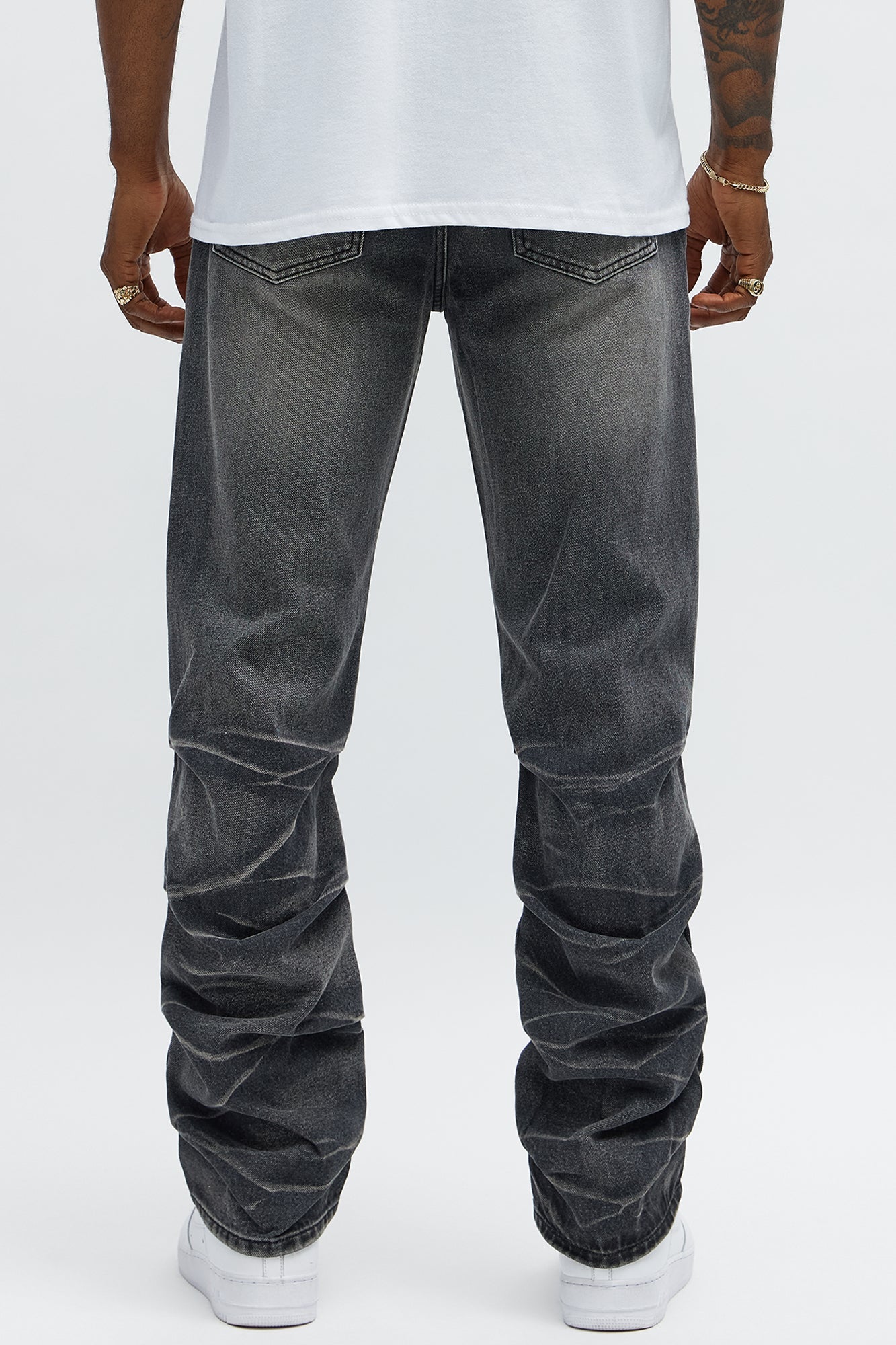 Straight Down The Street Ripped Jeans - Black Wash - image 4