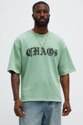 Chaos Oversized Tee - Green - image 1