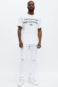 Cornell Ripped Skinny Jeans - White - image 1