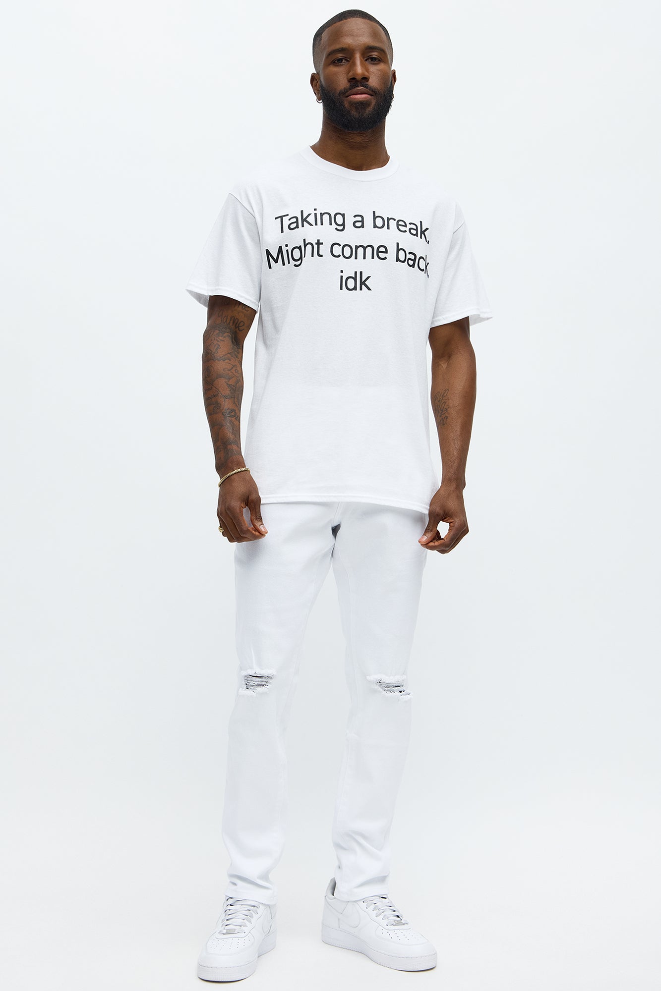 Cornell Ripped Skinny Jeans - White - image 1