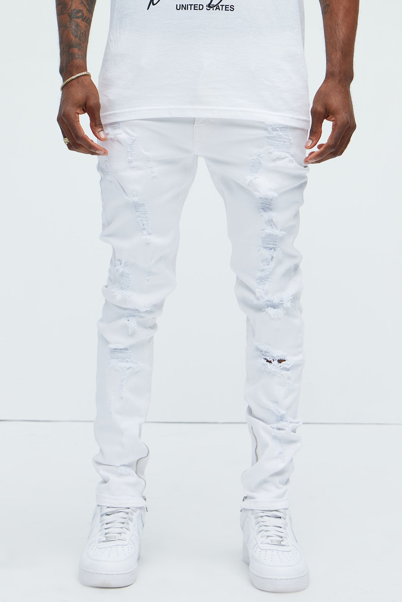Stay Positive Skinny Jean - White - image 1