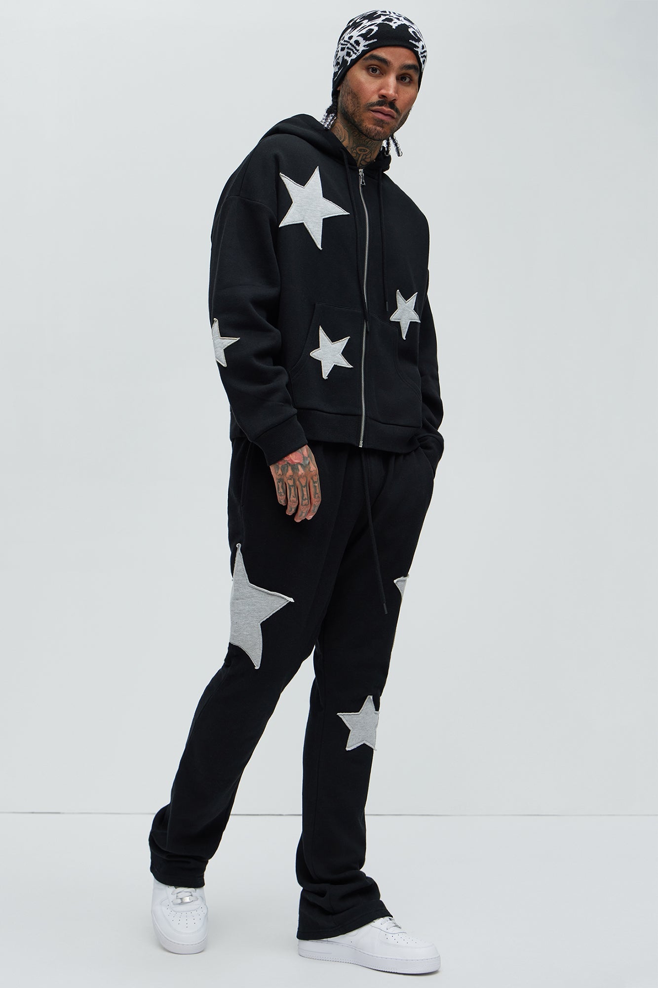 Tyson Stars Oversized Hoodie - Black - image 2