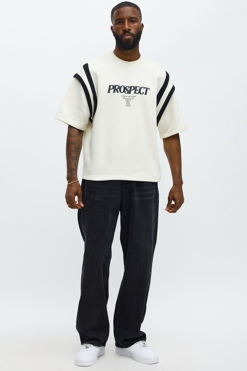 Prospect Boxy Short Sleeve Tee - Cream/combo - image 2