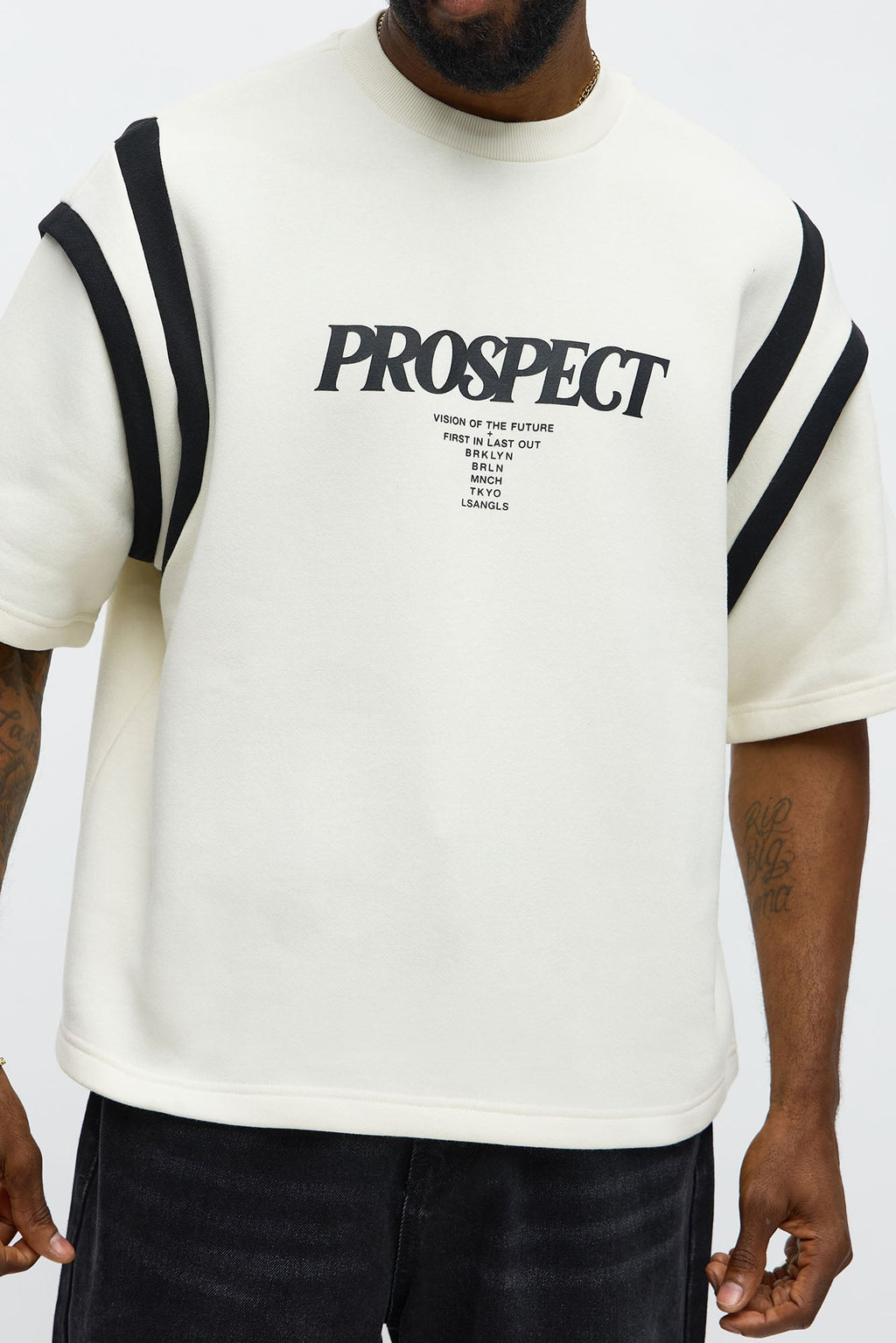 Prospect Boxy Short Sleeve Tee - Cream/combo - image 3