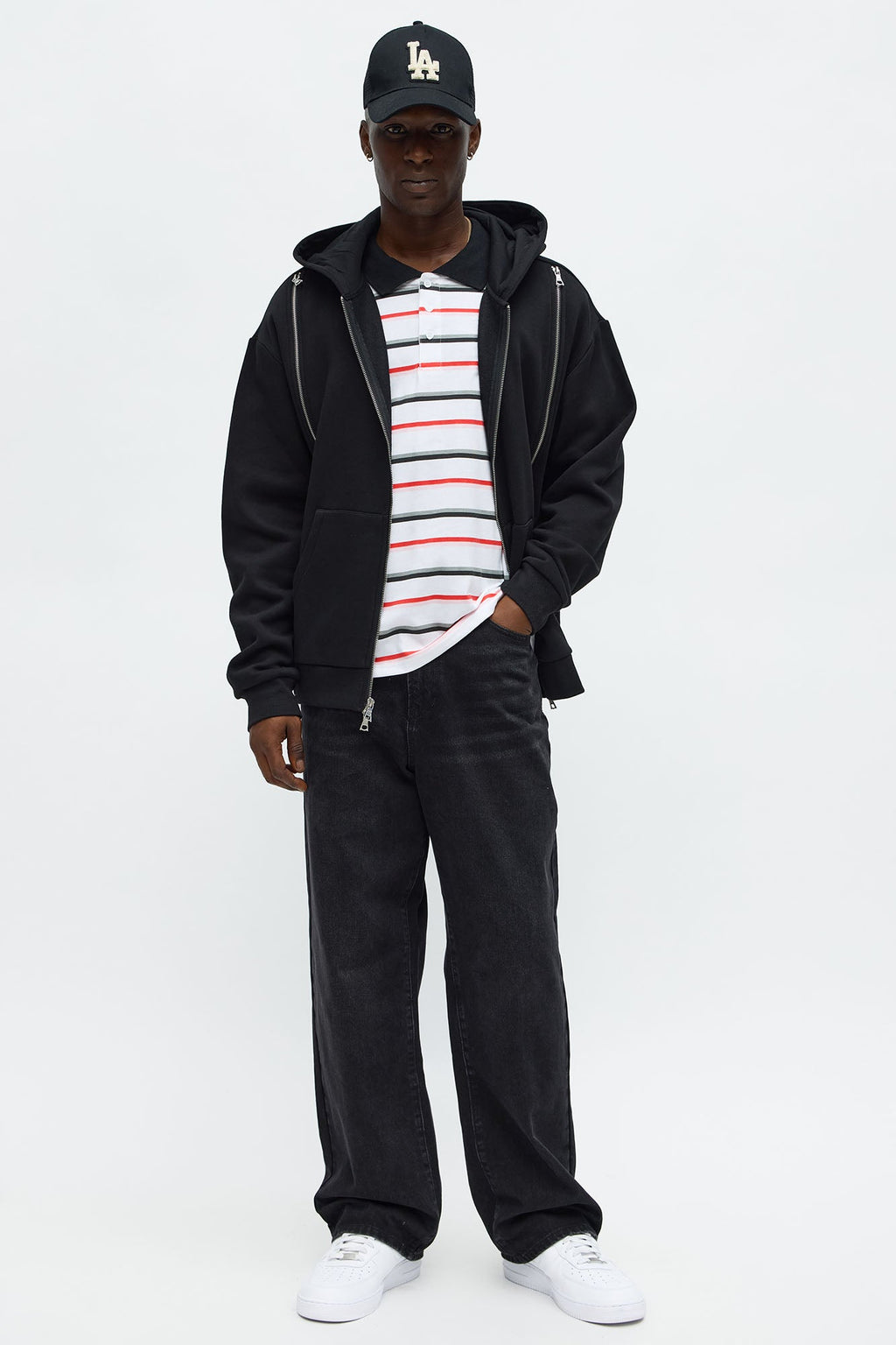 Tyson Stay Away Zip Up Hoodie - Black - image 2