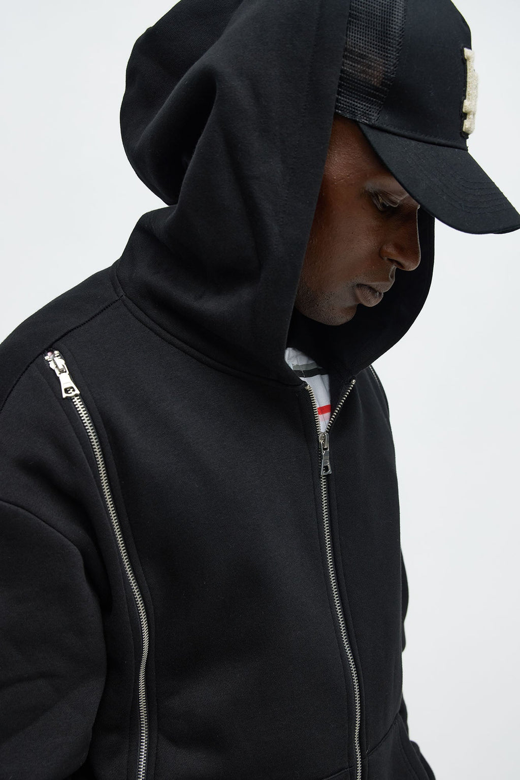 Tyson Stay Away Zip Up Hoodie - Black - image 3