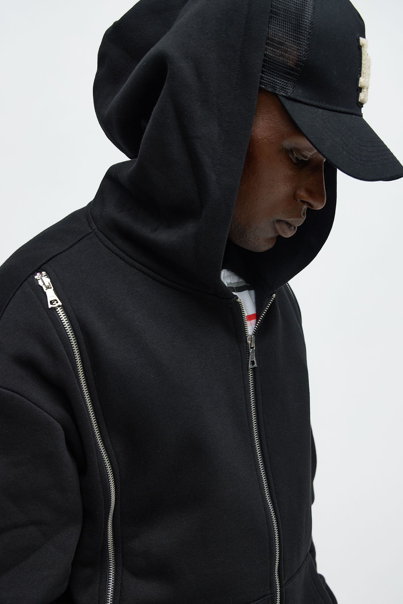 Tyson Stay Away Zip Up Hoodie - Black - image 3