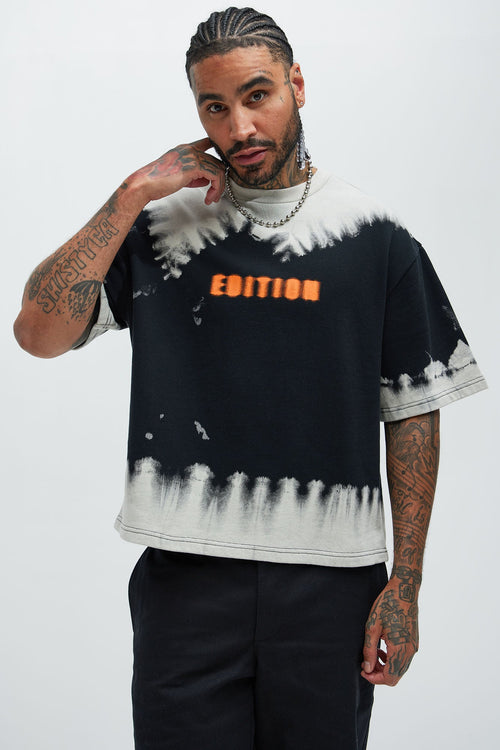 Blurred Edition Fleece Short Sleeve Tee - Black/combo - image 1