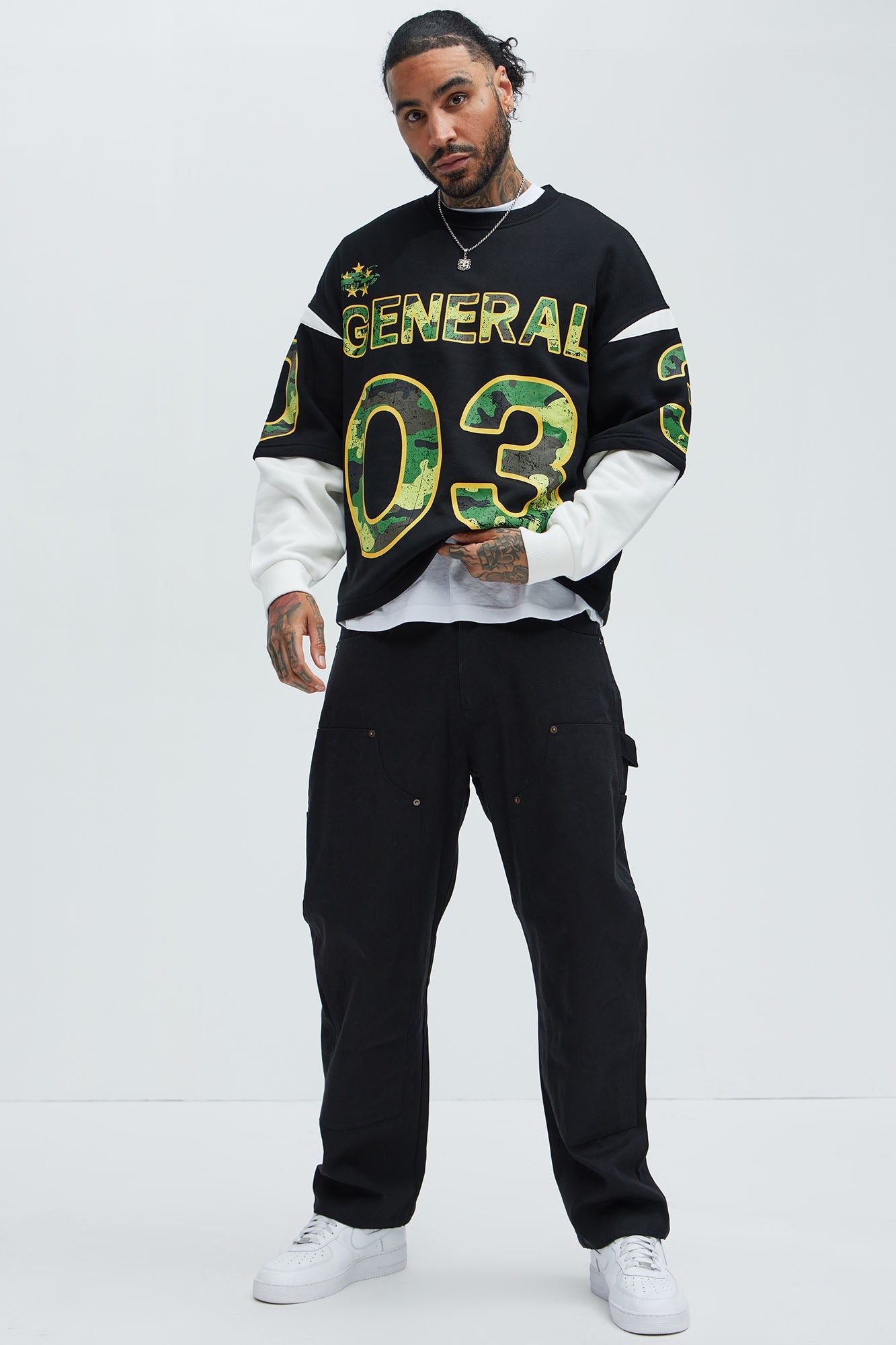 Tyson General Soldier Long Sleeve Tee - Black/combo - image 2