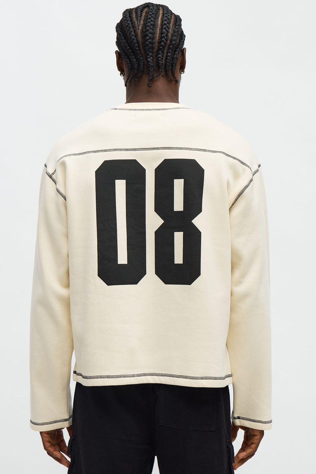 Crazy 8 Crewneck Sweatshirt - Cream - image 3
