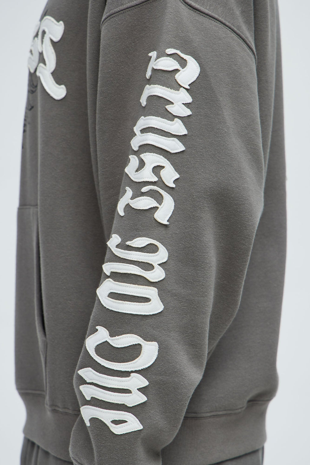 Tyson Trust Issues Oversized Hoodie - Grey - image 4