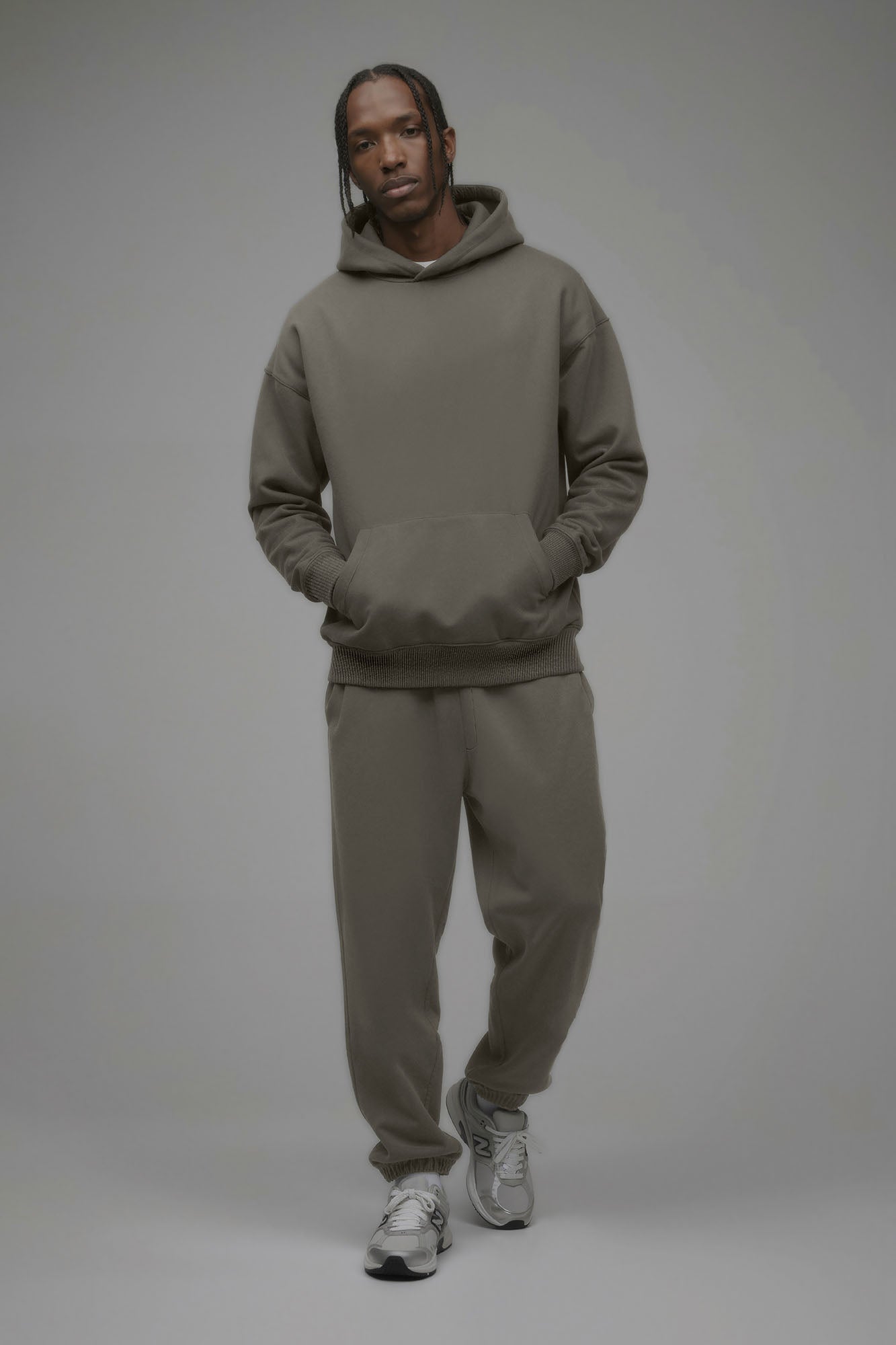 410 Oversized Hoodie - Moss Grey - image 1