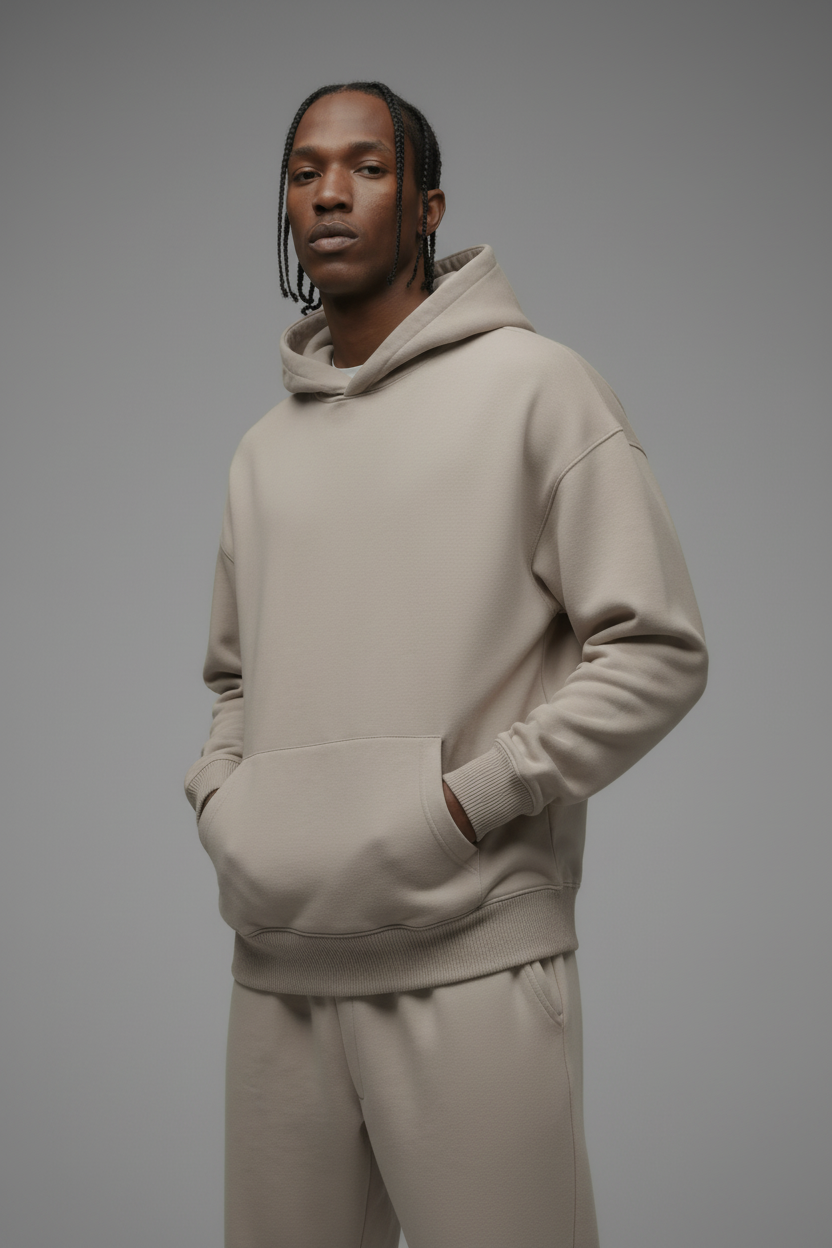 410 Oversized Hoodie - Sand - image 1