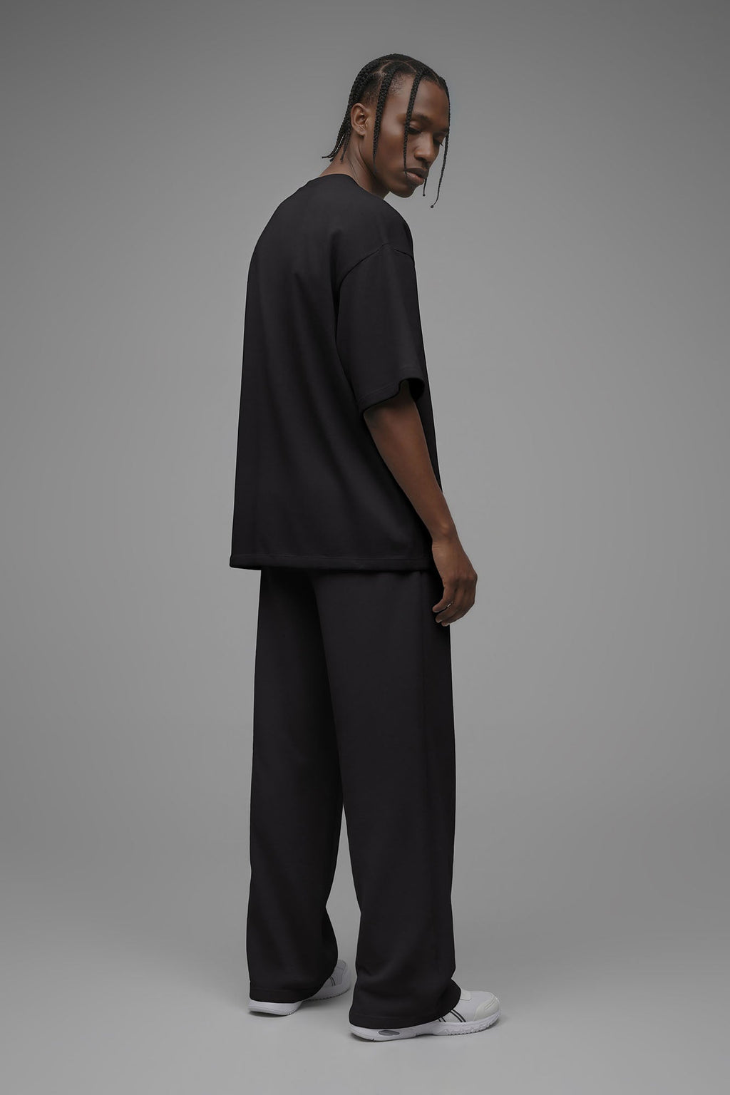 410 Oversized Fleece Tee - Black - image 4