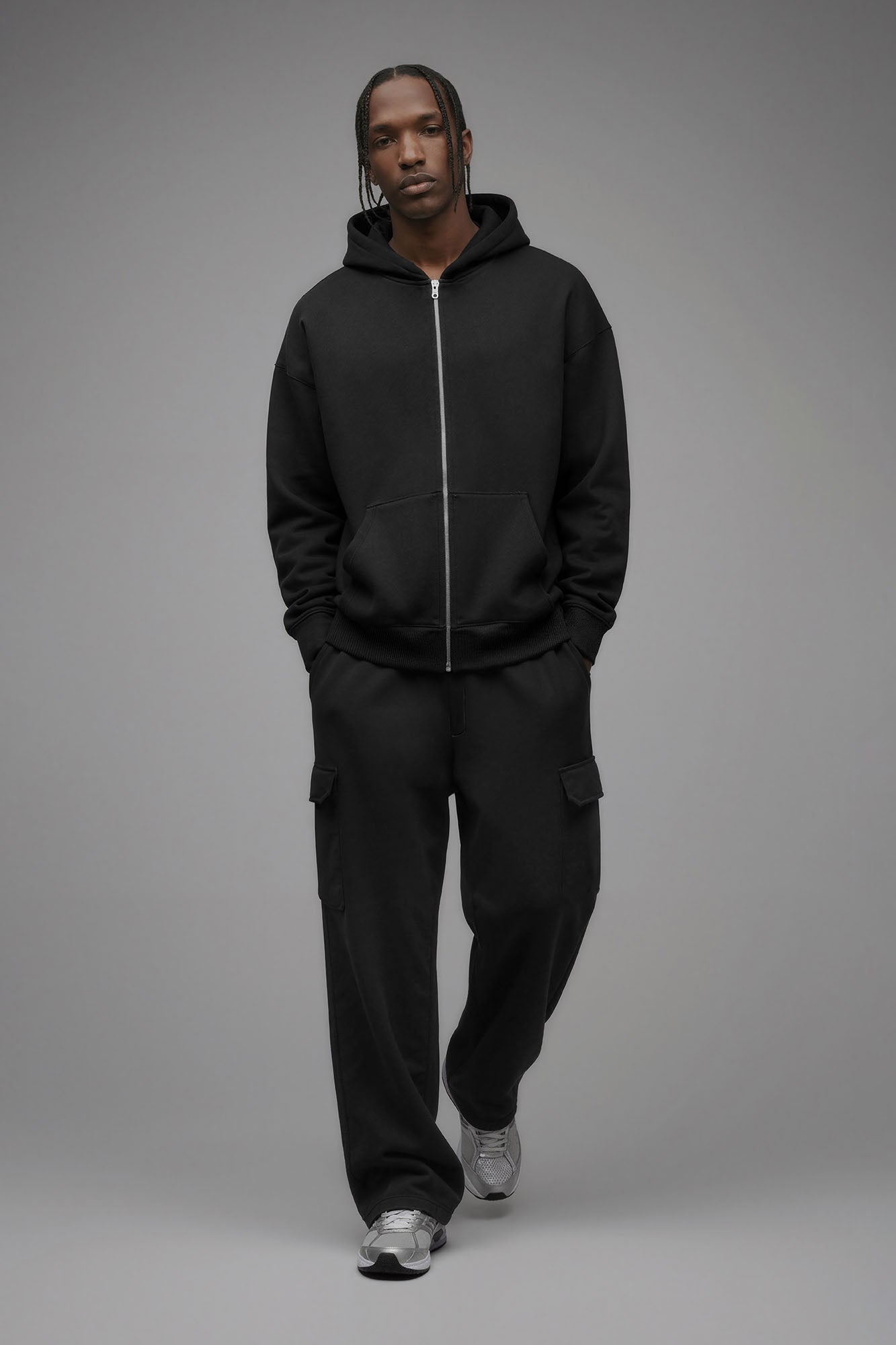 410 Oversized Zip Hoodie - Black - image 1