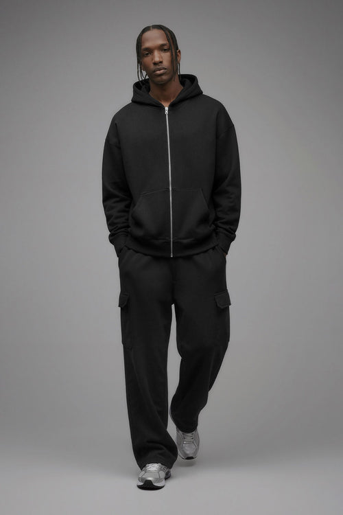 410 Oversized Zip Hoodie - Black - image 1