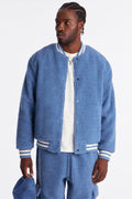 Teddy Varsity Sherpa Jacket - Light Blue - image 1