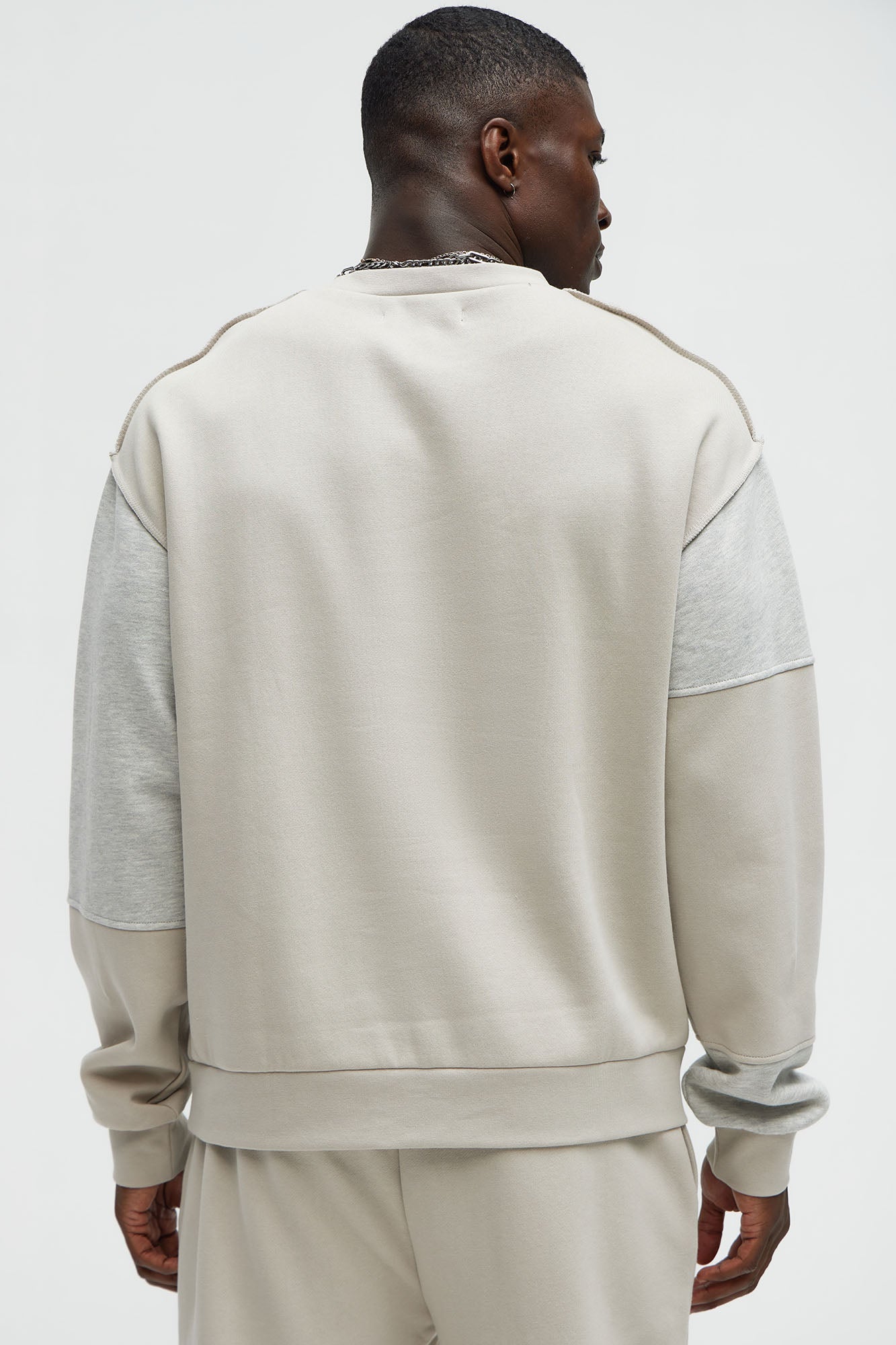 Block The Fear Crewneck Sweatshirt - Grey - image 3