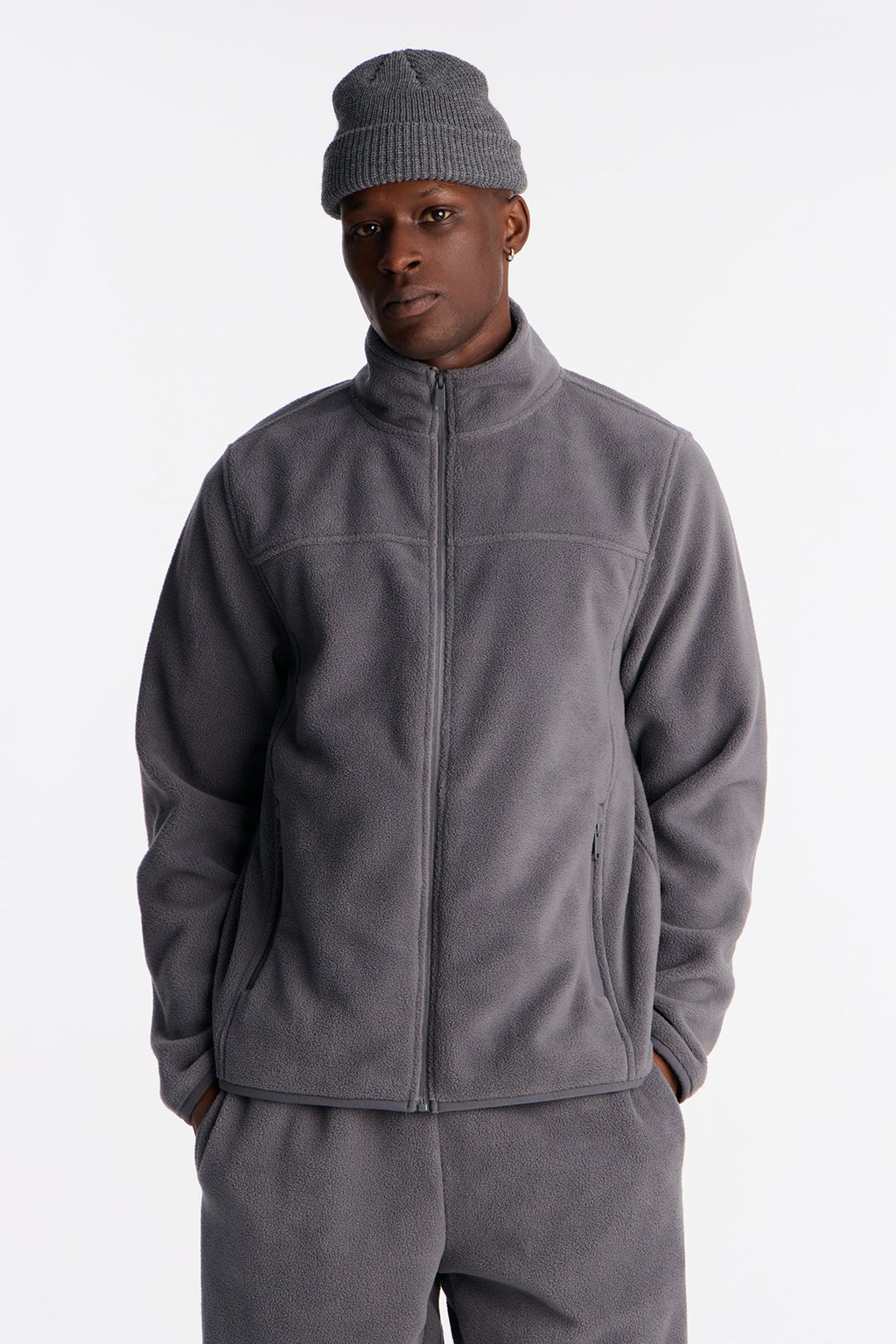 Core Microfleece Zip Jacket - Grey - image 1