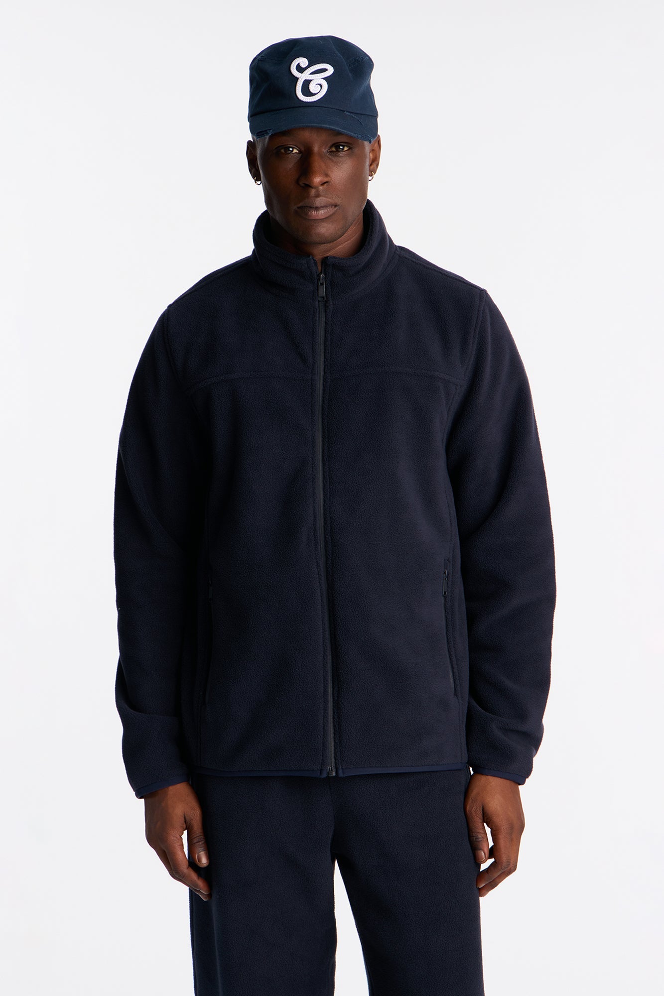 Core Microfleece Zip Jacket - Navy - image 1