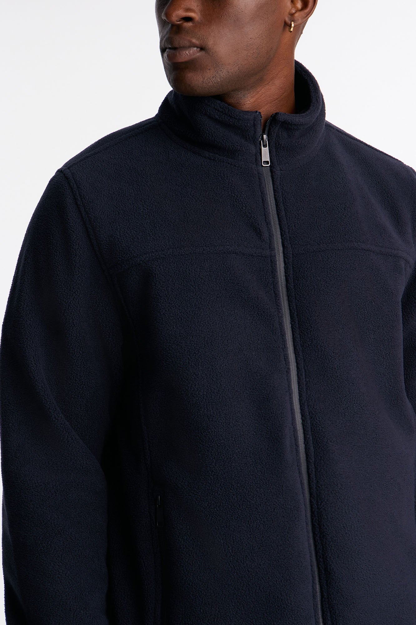 Core Microfleece Zip Jacket - Navy - image 3