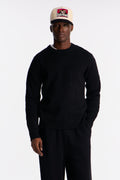 Recline Sweater Knit Crewneck - Black - image 1