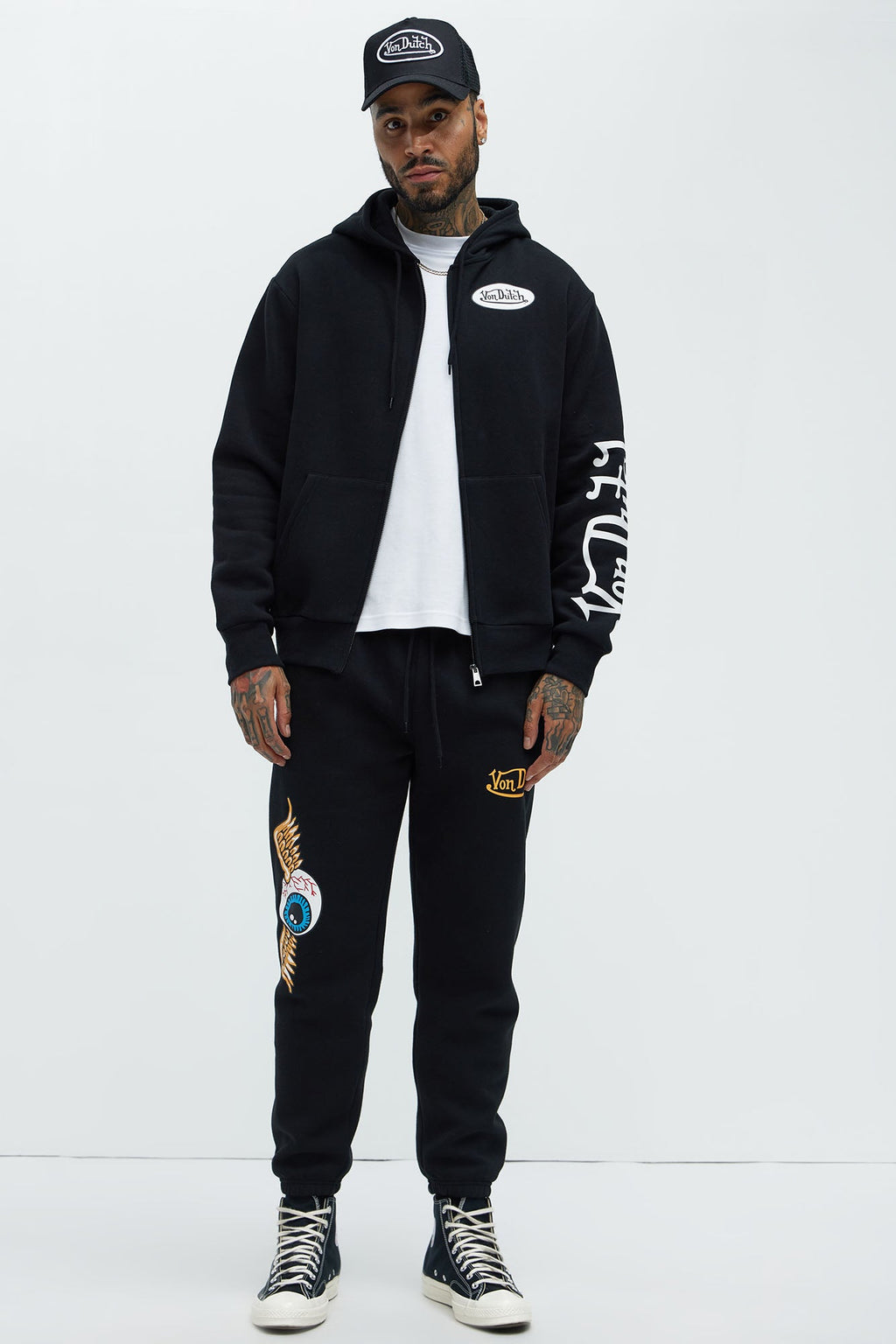 Von Dutch Gold Wings Hoodie - Black - image 3
