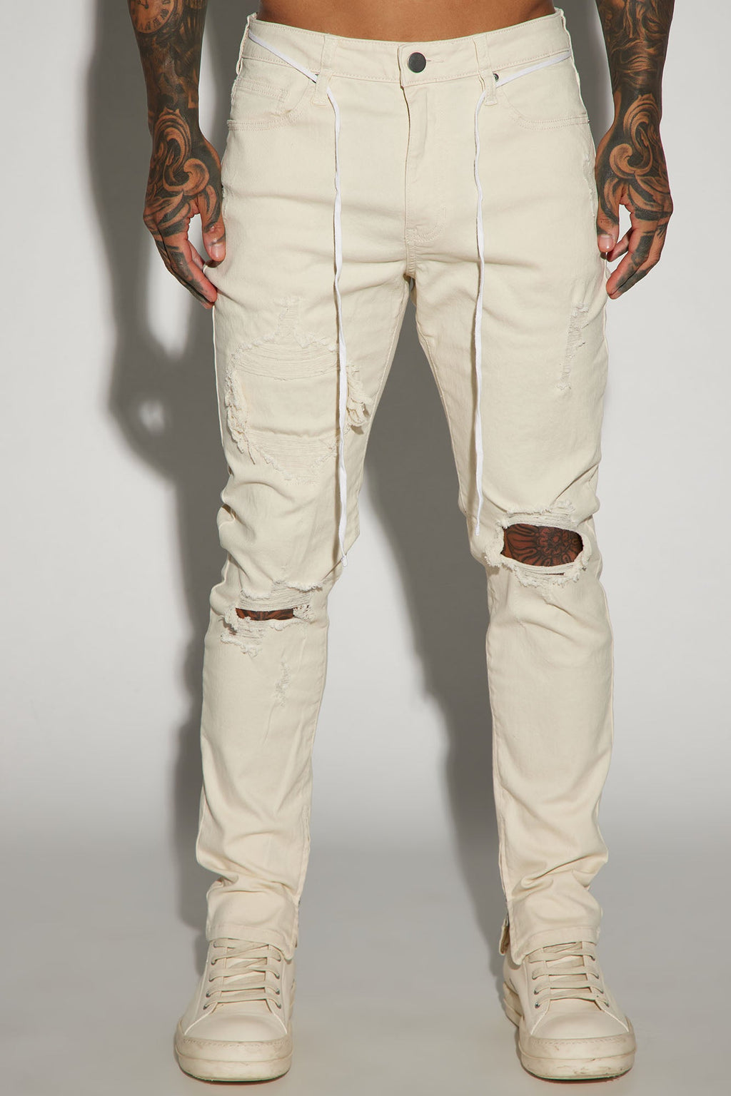 Point Of View Skinny Jeans - Off White - image 3