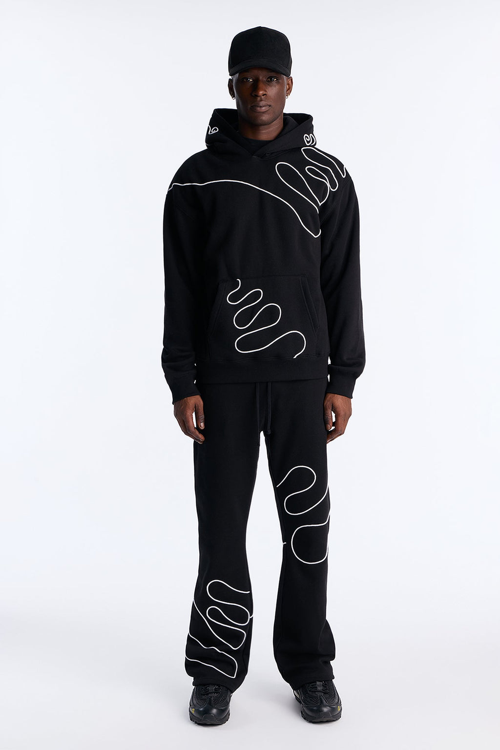 Lasso Embroidery Hoodie - Black - image 3