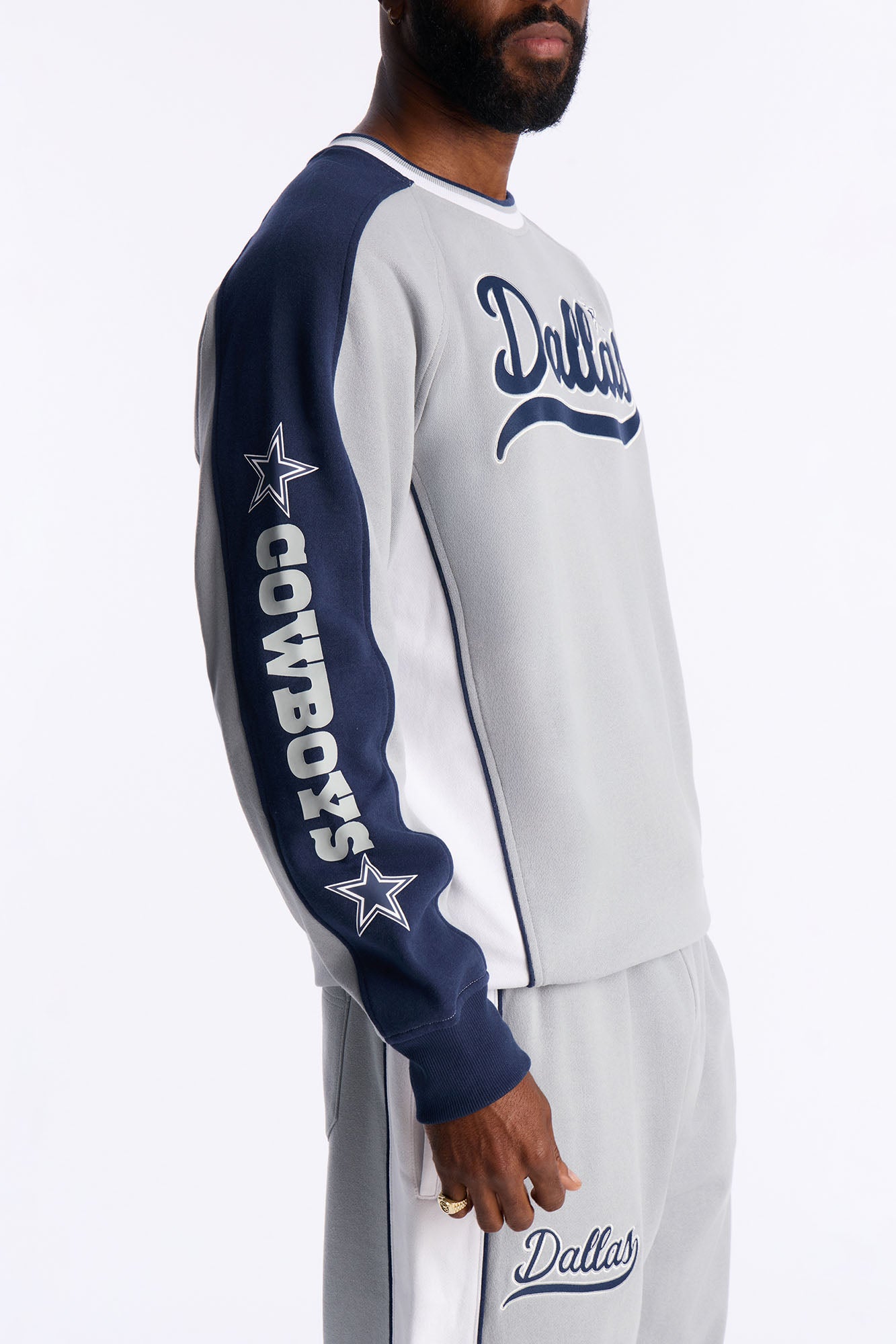 Cowboys Wave Rider Crewneck Sweatshirt - Grey - image 4