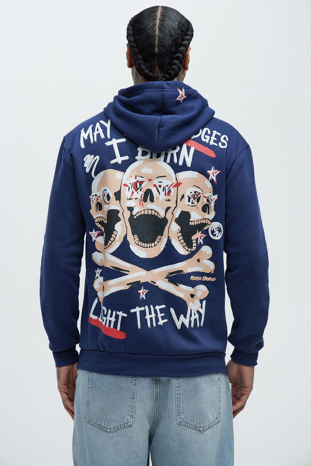 Burning Bridges Hoodie - Blue - image 1