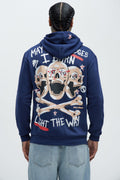 Burning Bridges Hoodie - Blue - image 1