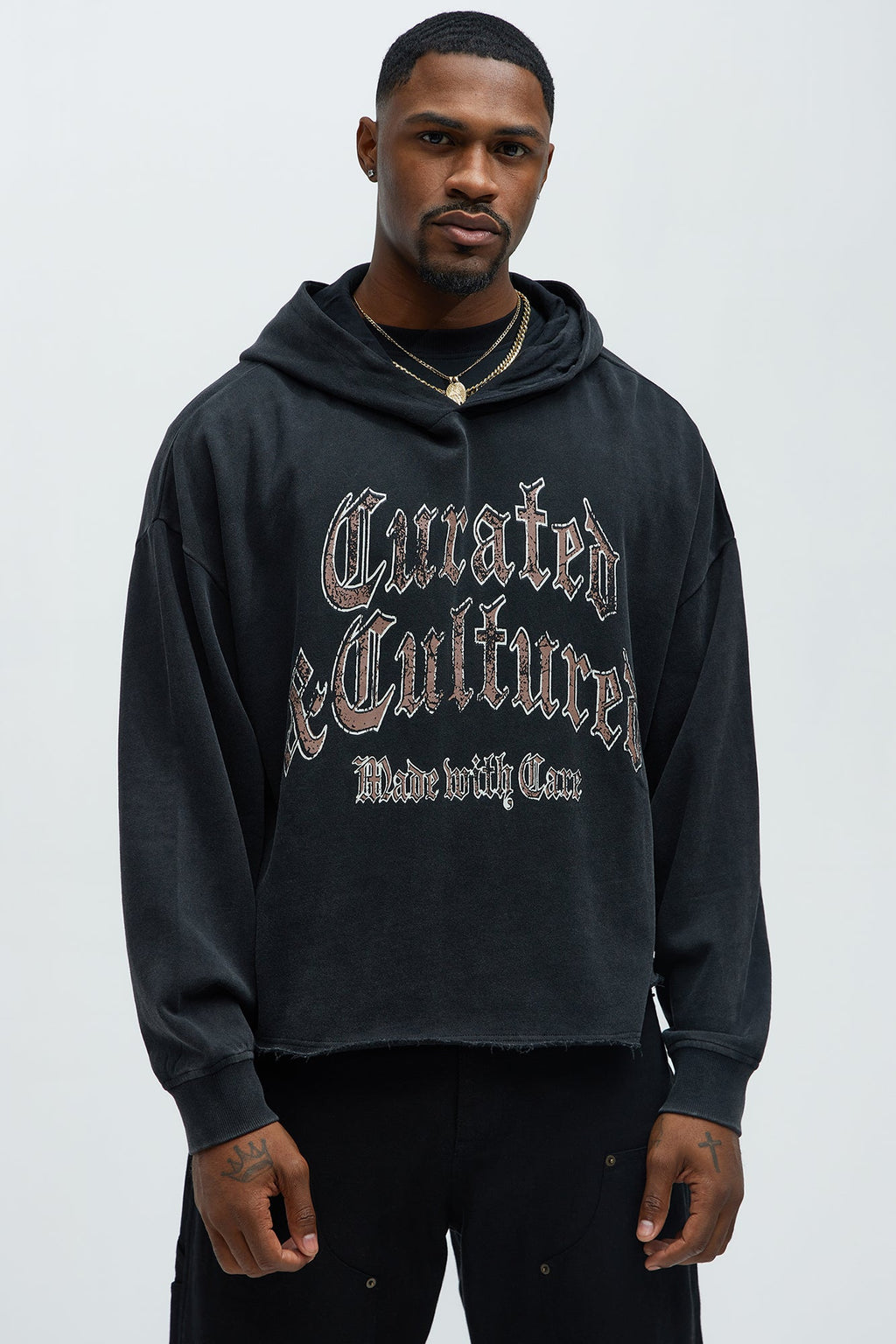 Tyson Curated Oversized Hoodie - Black Wash - image 1
