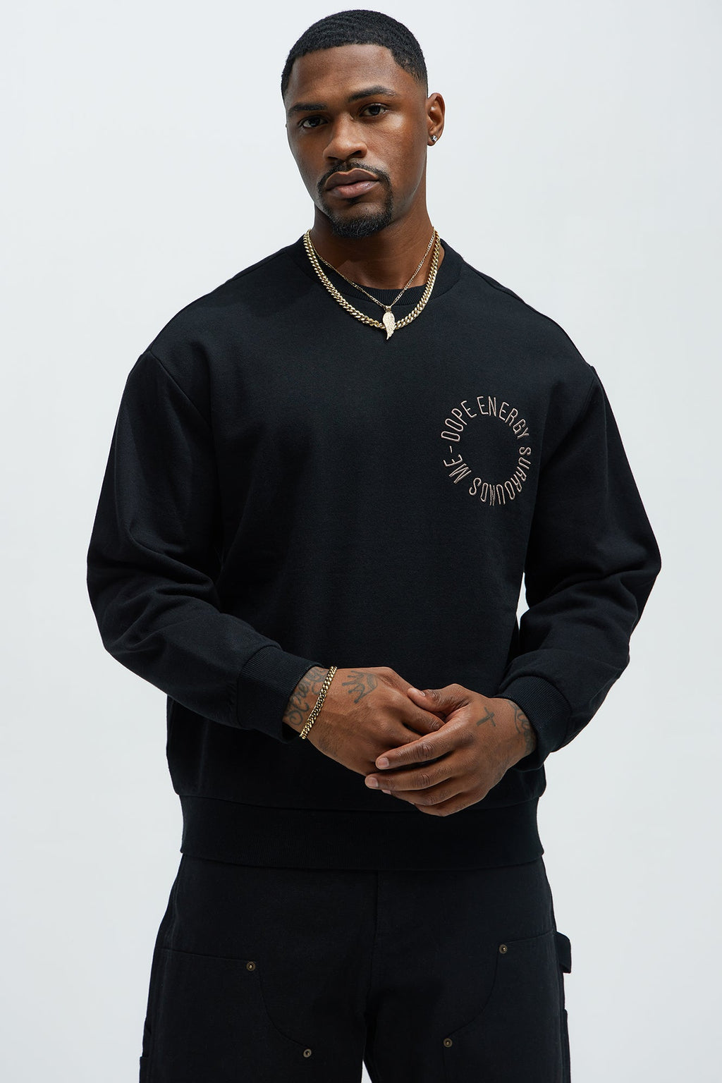 Tyson Dope Energy Crewneck Sweatshirt - Black - image 1