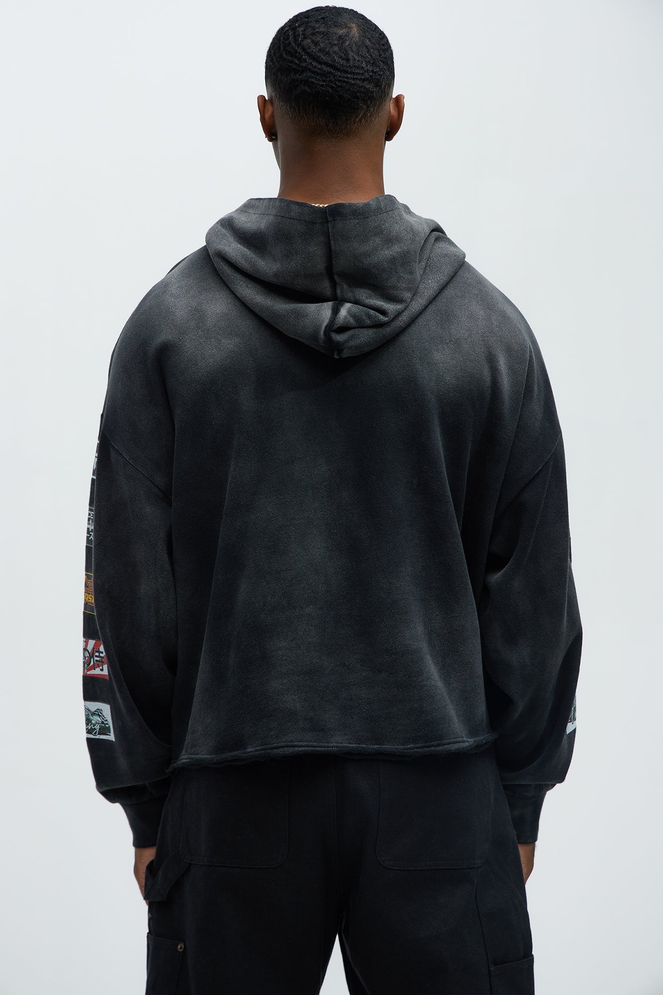 Tyson Speed Demons Boxy Hoodie - Black Wash - image 3