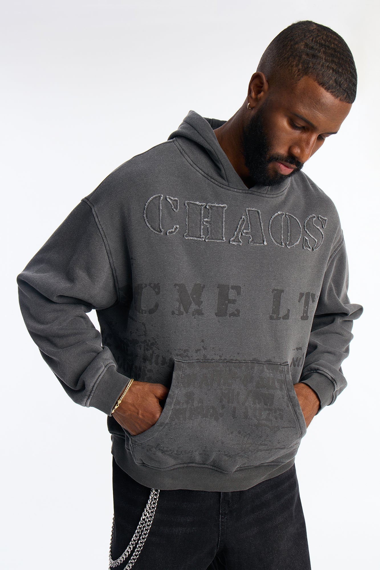 Vintage Saints Hoodie - Grey - image 1