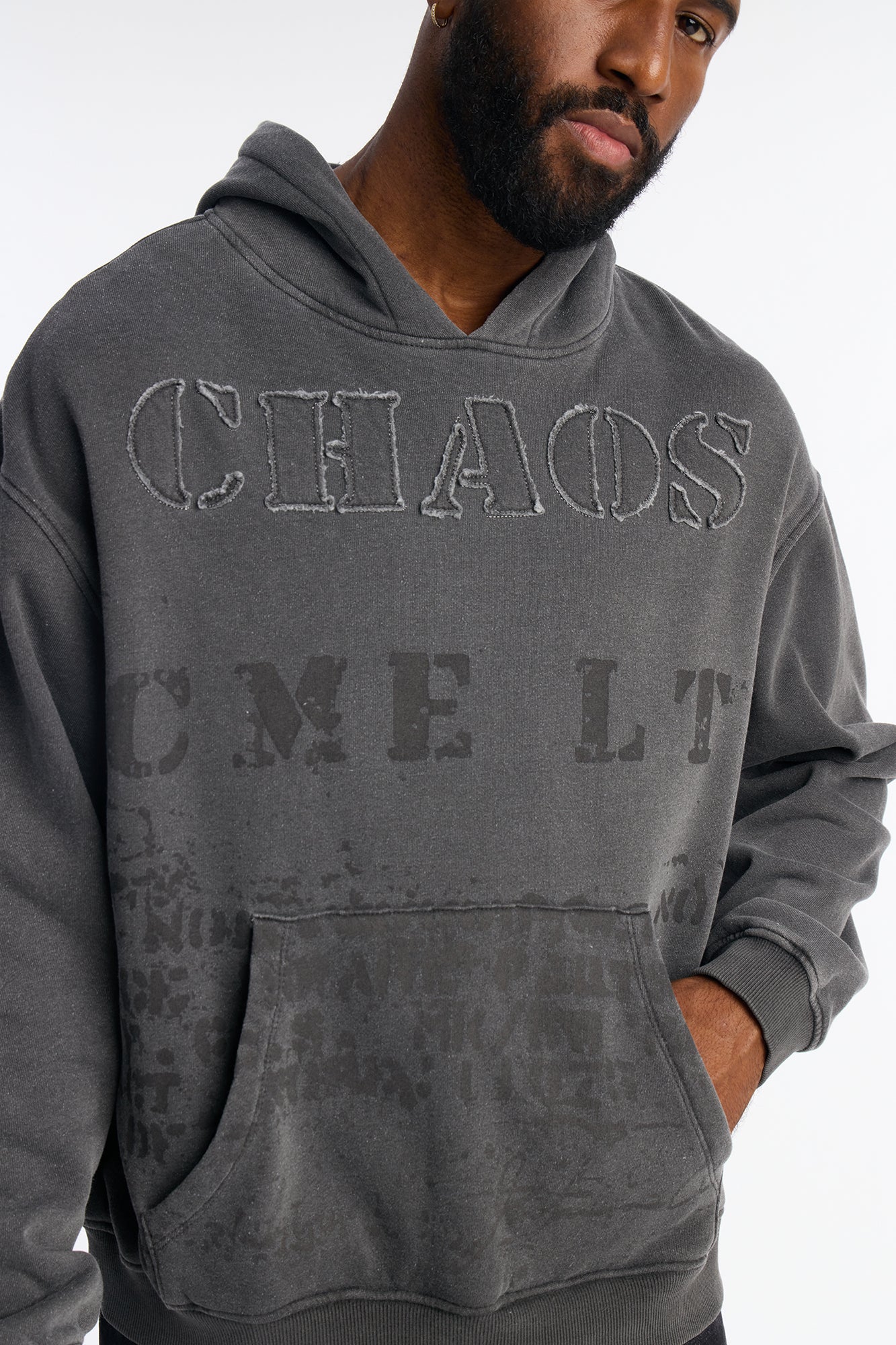 Vintage Saints Hoodie - Grey - image 3