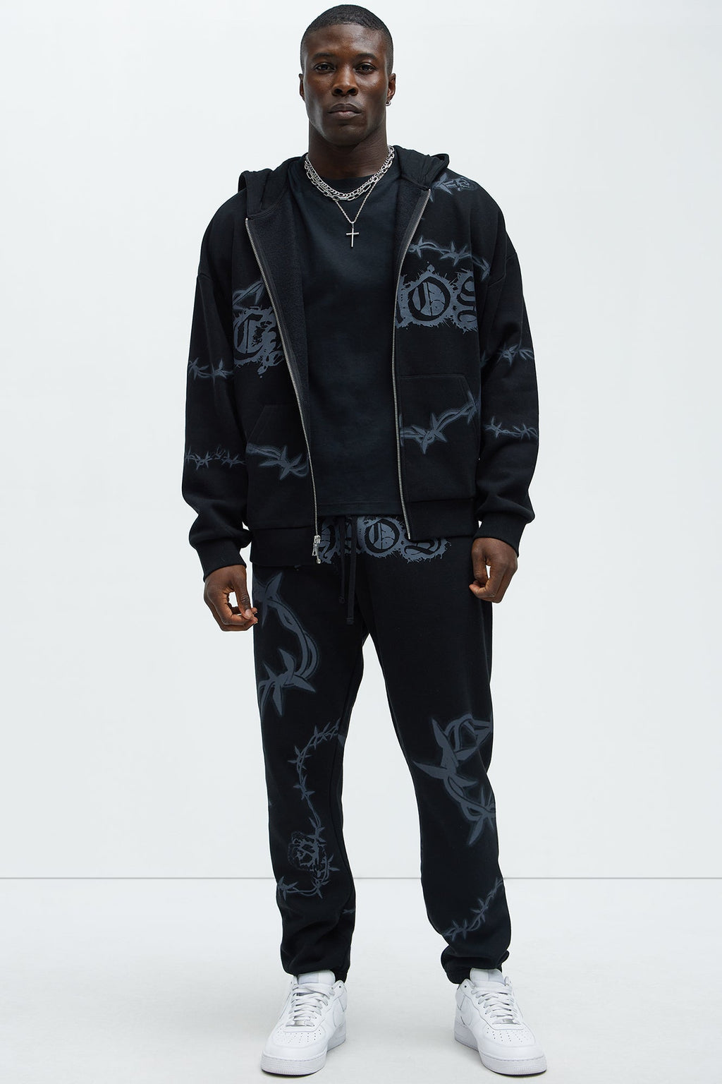 Tyson Chaos Oversized Zip Hoodie - Black - image 2