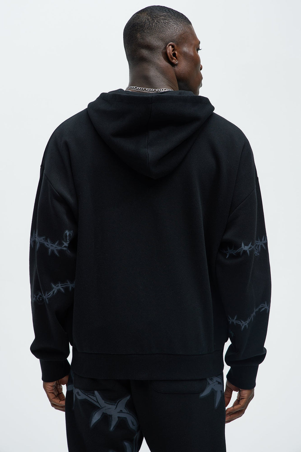 Tyson Chaos Oversized Zip Hoodie - Black - image 4