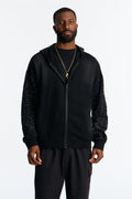 City Code Embellished Zip Up Hoodie - Black - image 1