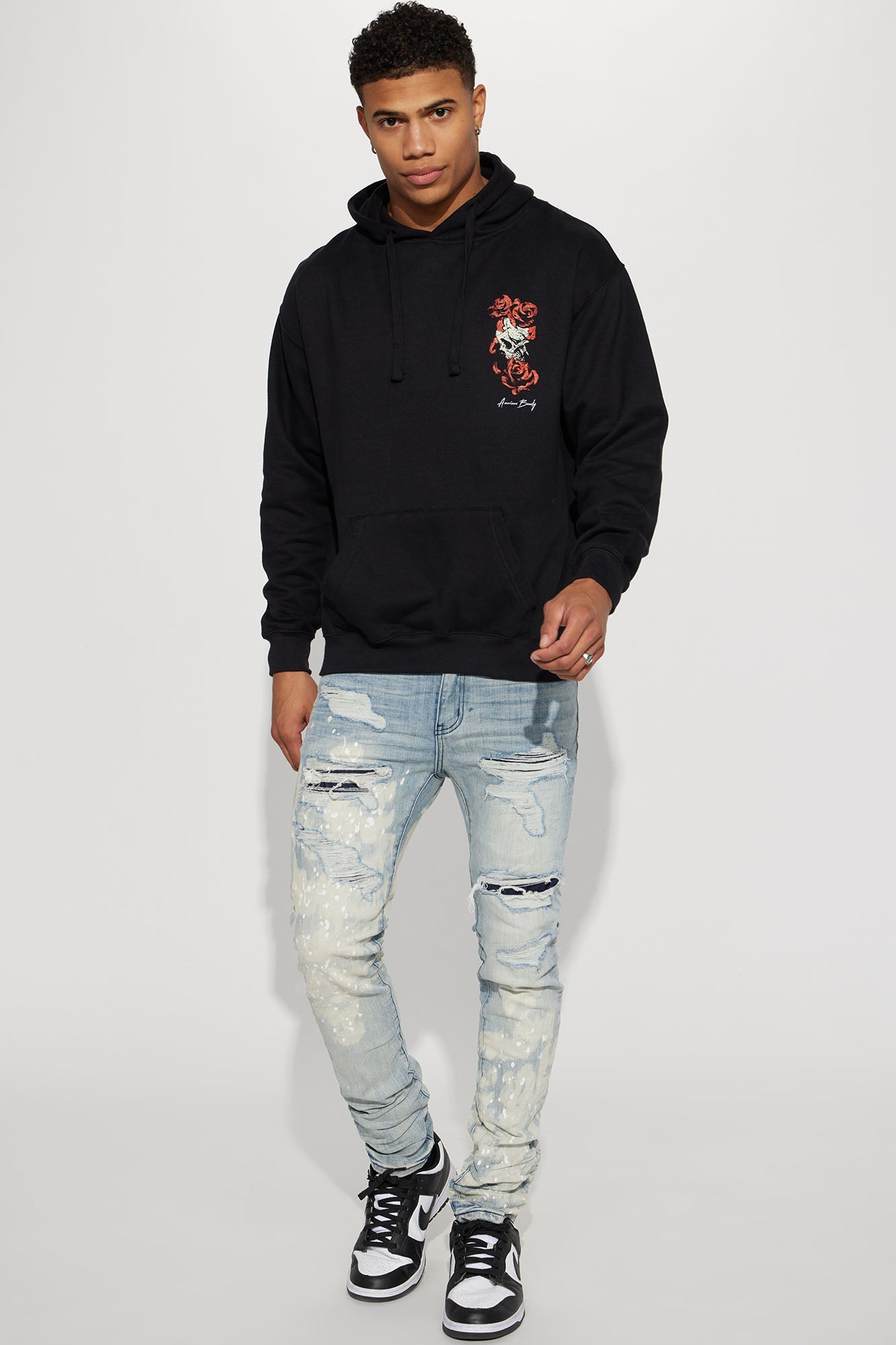 For It Paint Splattered Stacked Skinny Jeans - Light Wash - image 2