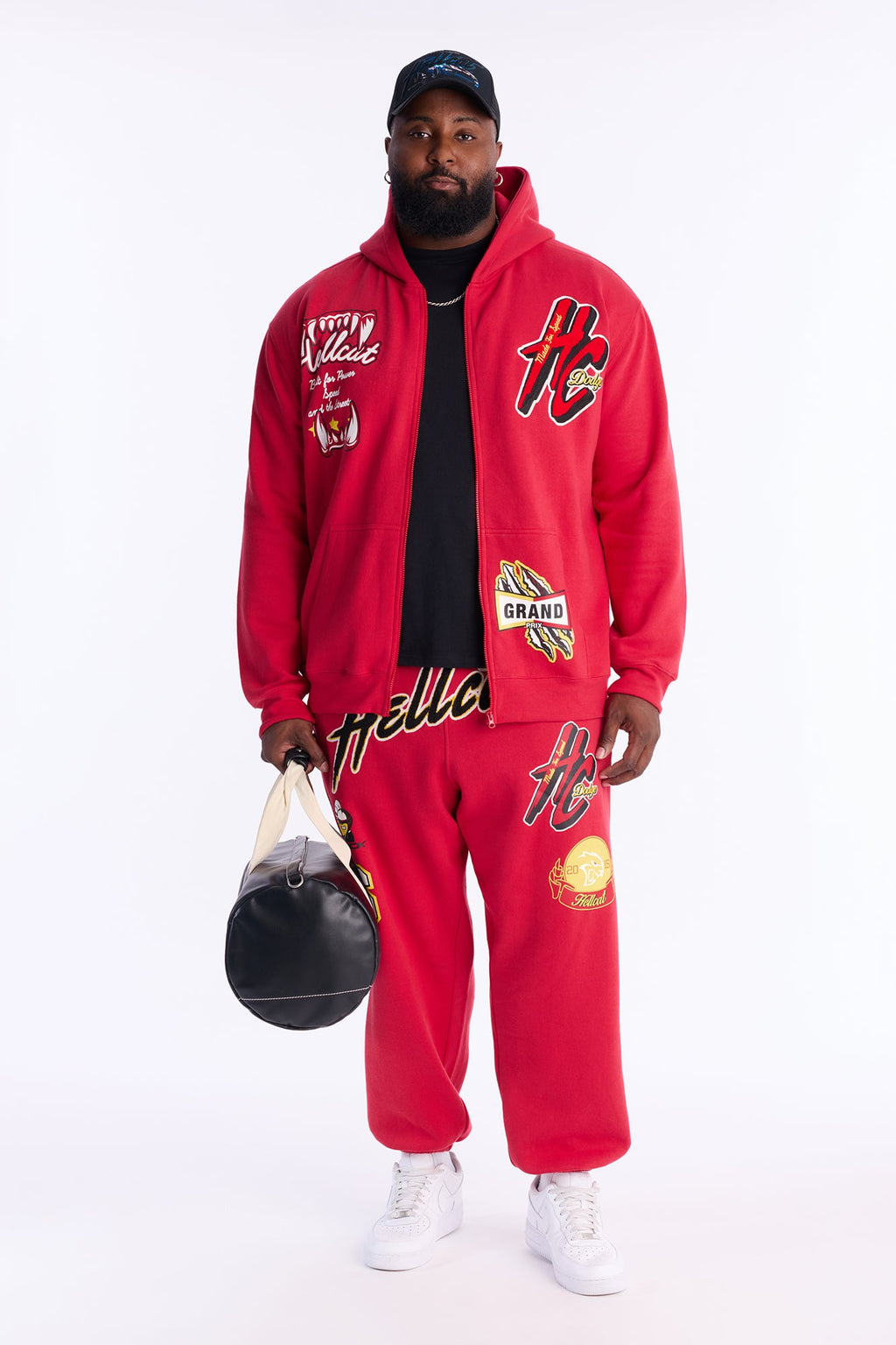 Dodge Hellcat Wild Race Zip Up Hoodie - Red - image 2