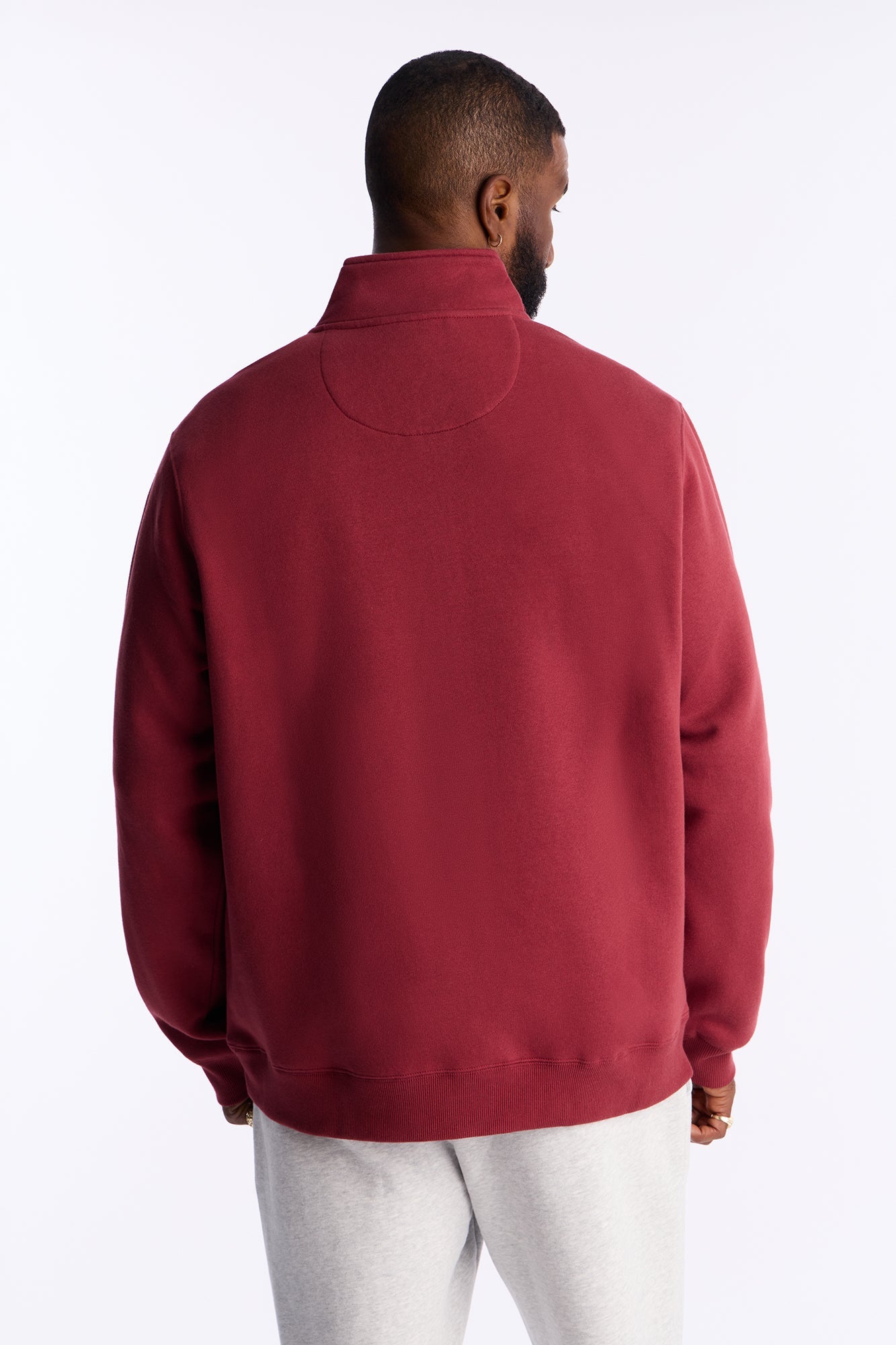 First Class Quarter Zip Sweatshirt - Burgundy - image 4