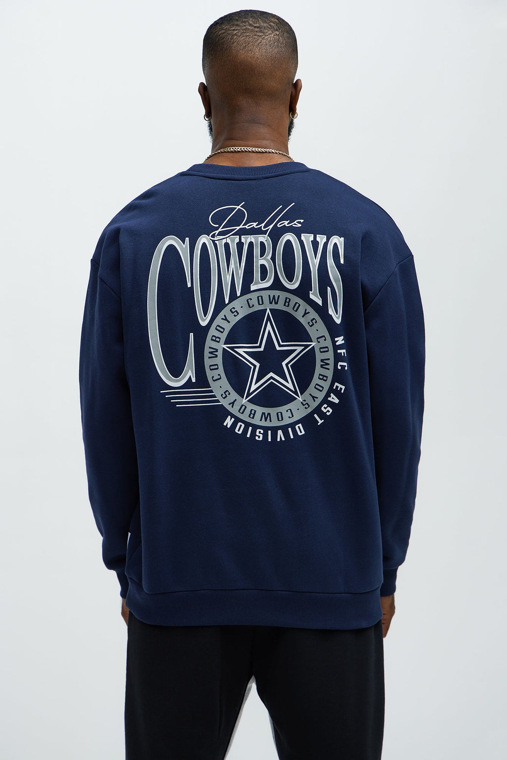 Cowboys Crew Neck Sweatshirt - Navy - image 1