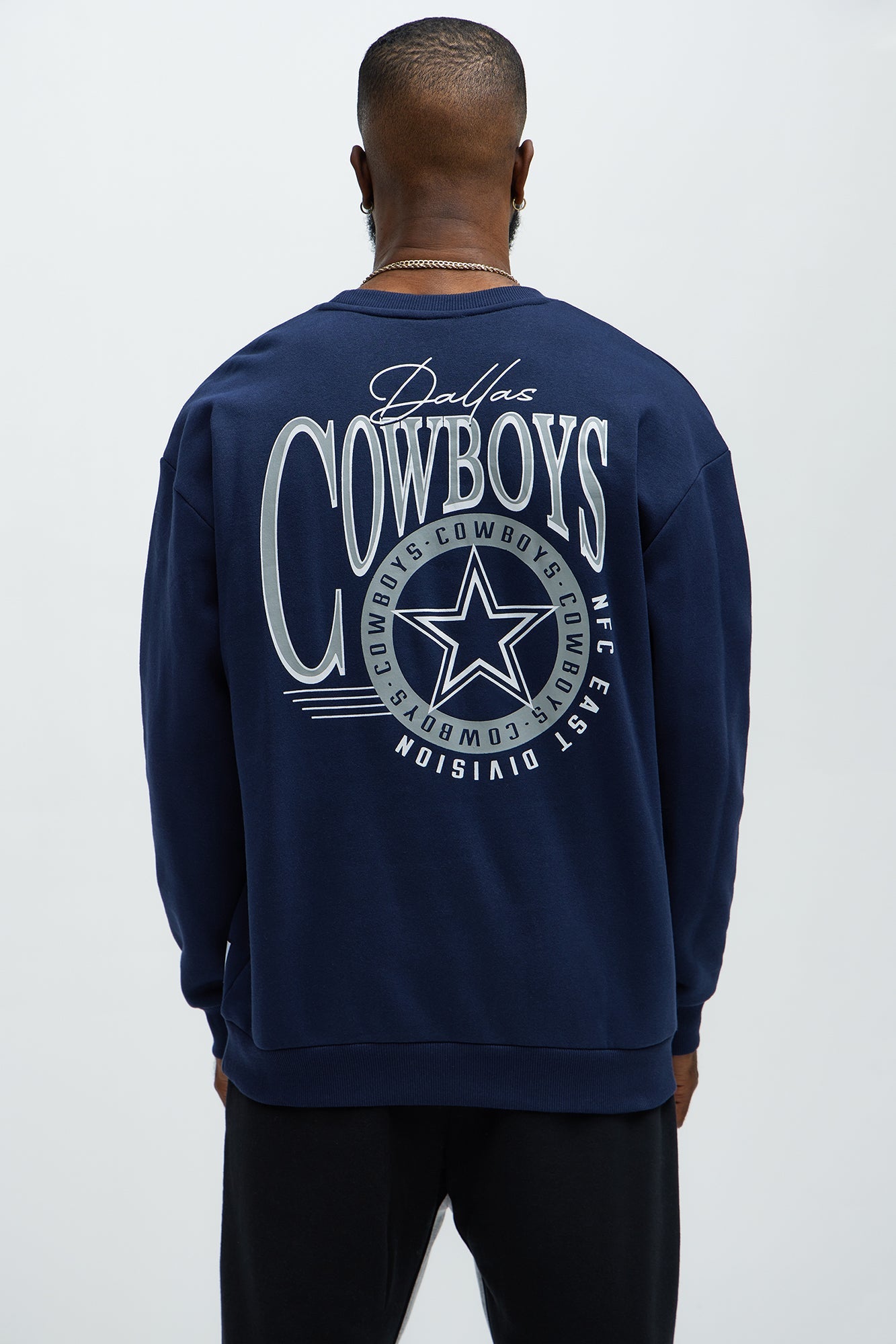 Cowboys Crew Neck Sweatshirt - Navy - image 1